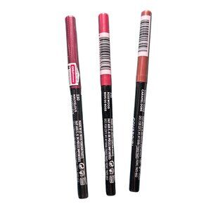 CoverGirl Lip Liner Pencil Lot of 3 Assorted Shades Mauvelous Redwood Caramel